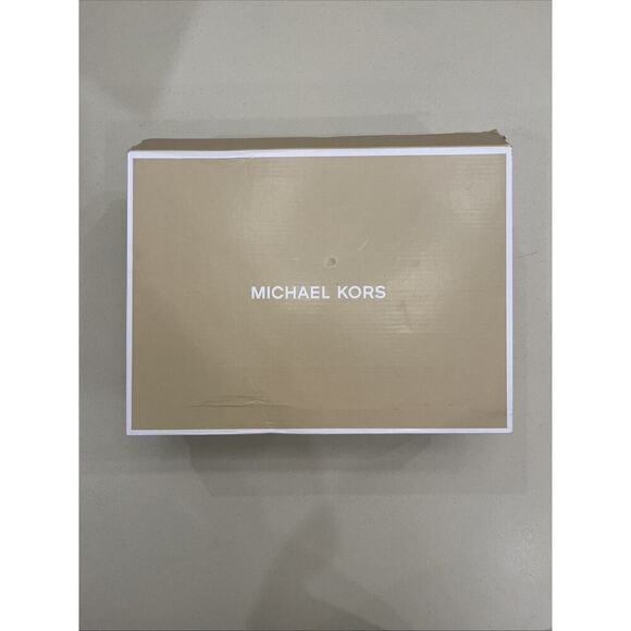 M. Michael Kors Simone Mid Sandals Heel SZ US 7 Ankle Strap Metalic Pale Gold - Picture 8 of 9